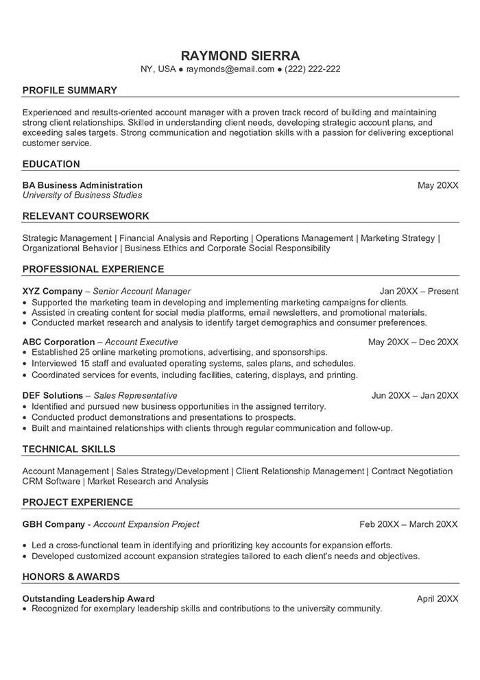 free template resume download