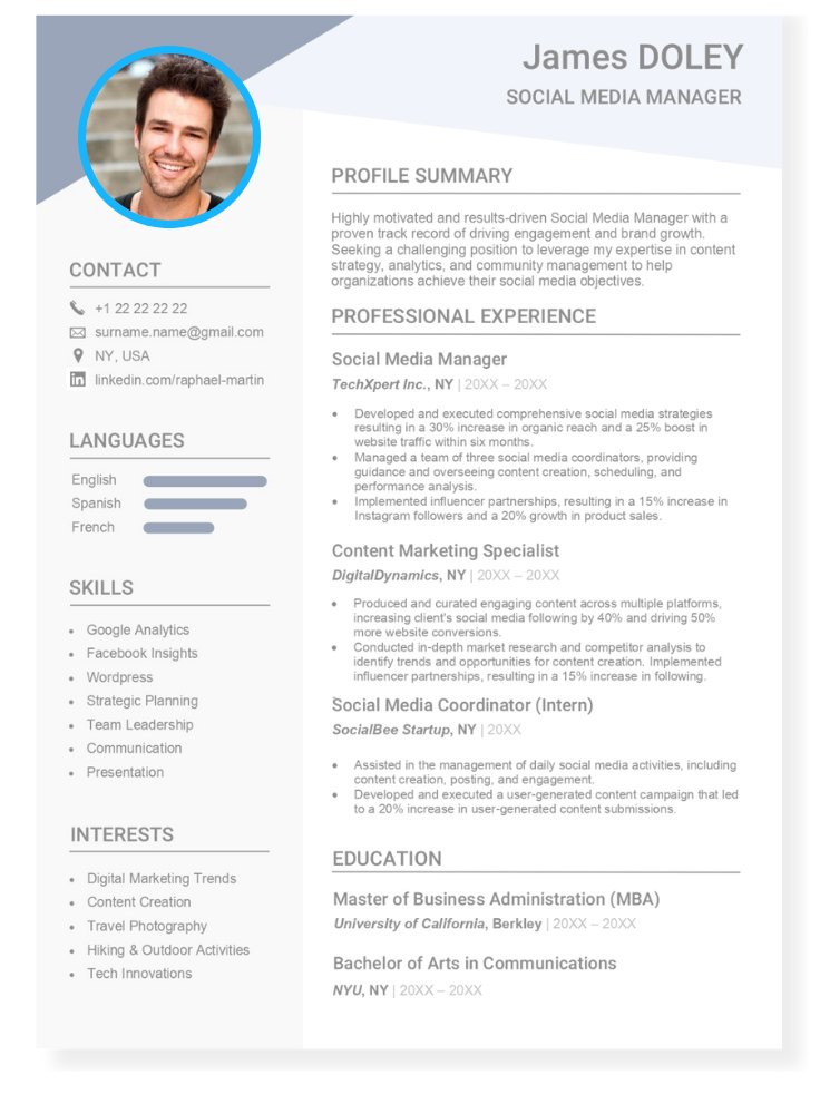 how to make a resume photo