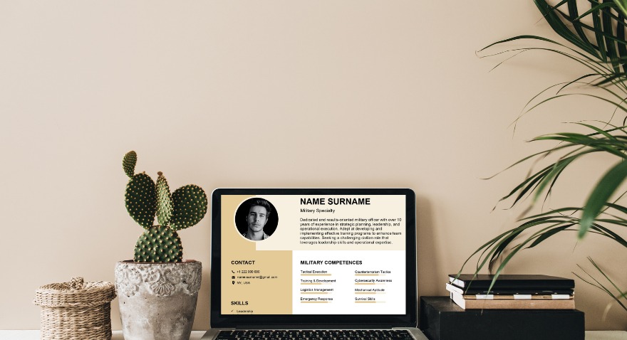 military resume sample in word