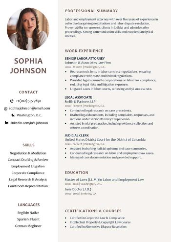 resume template ats beige